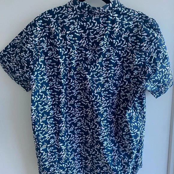 Blue Fish Pattern Shirt - Picture 3 of 3